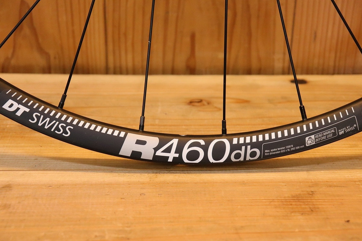 DT SWISS R460 DB アルミ チューブレスレディ ホイールセット シマノ