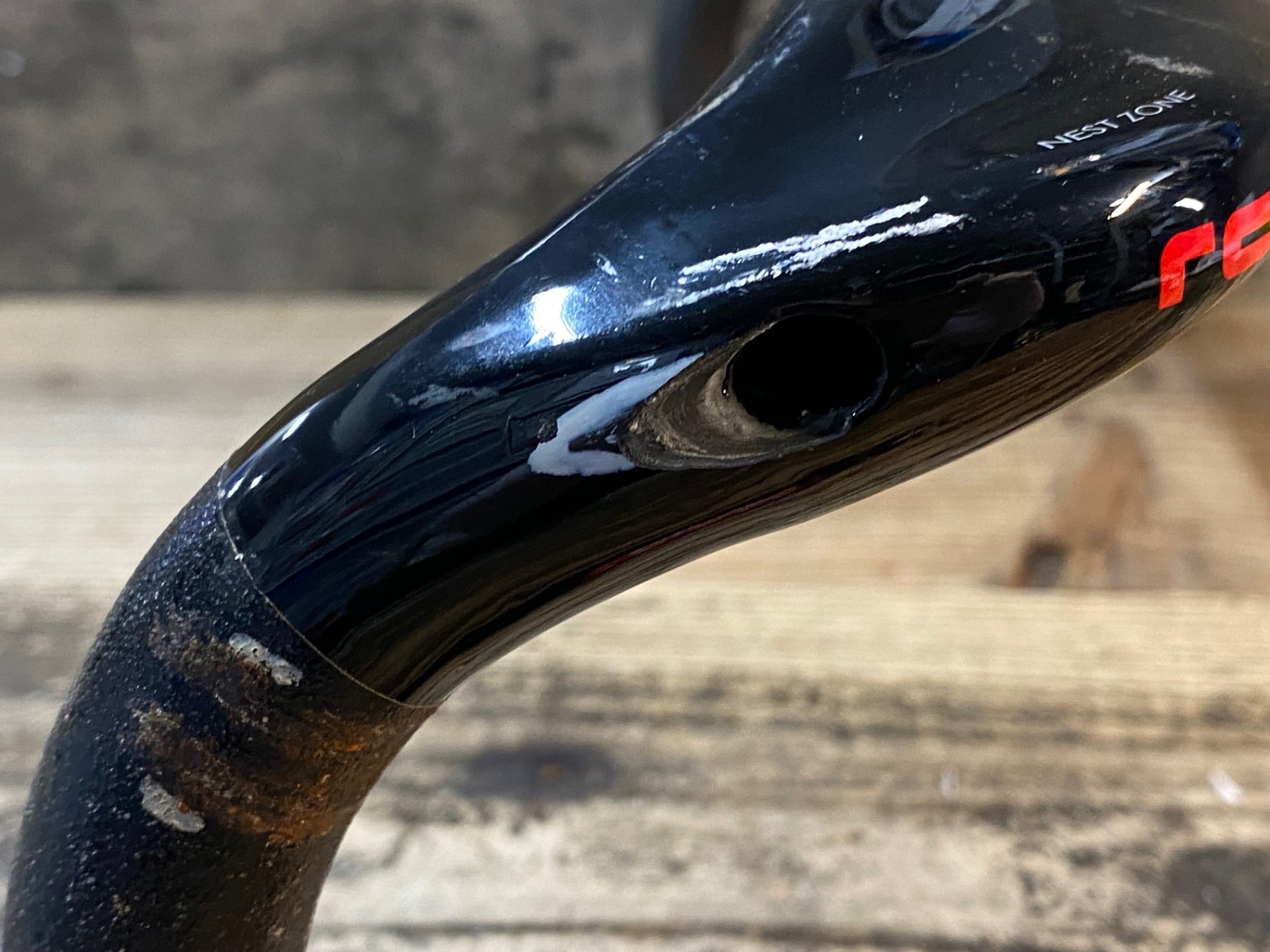 JJ132 チネリ cinelli ram カーボン ドロップハンドル エンド部C-C