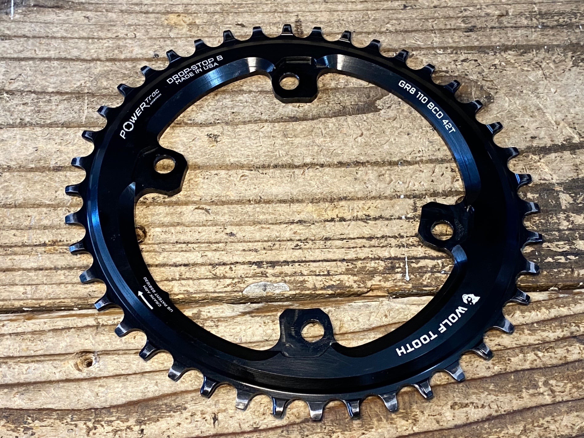 JW821 ウルフトゥース WOLFTOOTH DROP-STOP B 楕円 チェーンリング 42T