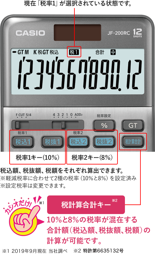 軽減税率電卓 | 電卓 | CASIO