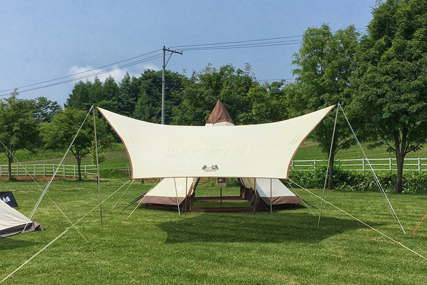 やっぱり登場した！ ogawaが好評のテクニカルコットンをタープにも採用