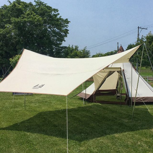 やっぱり登場した！ ogawaが好評のテクニカルコットンをタープにも採用