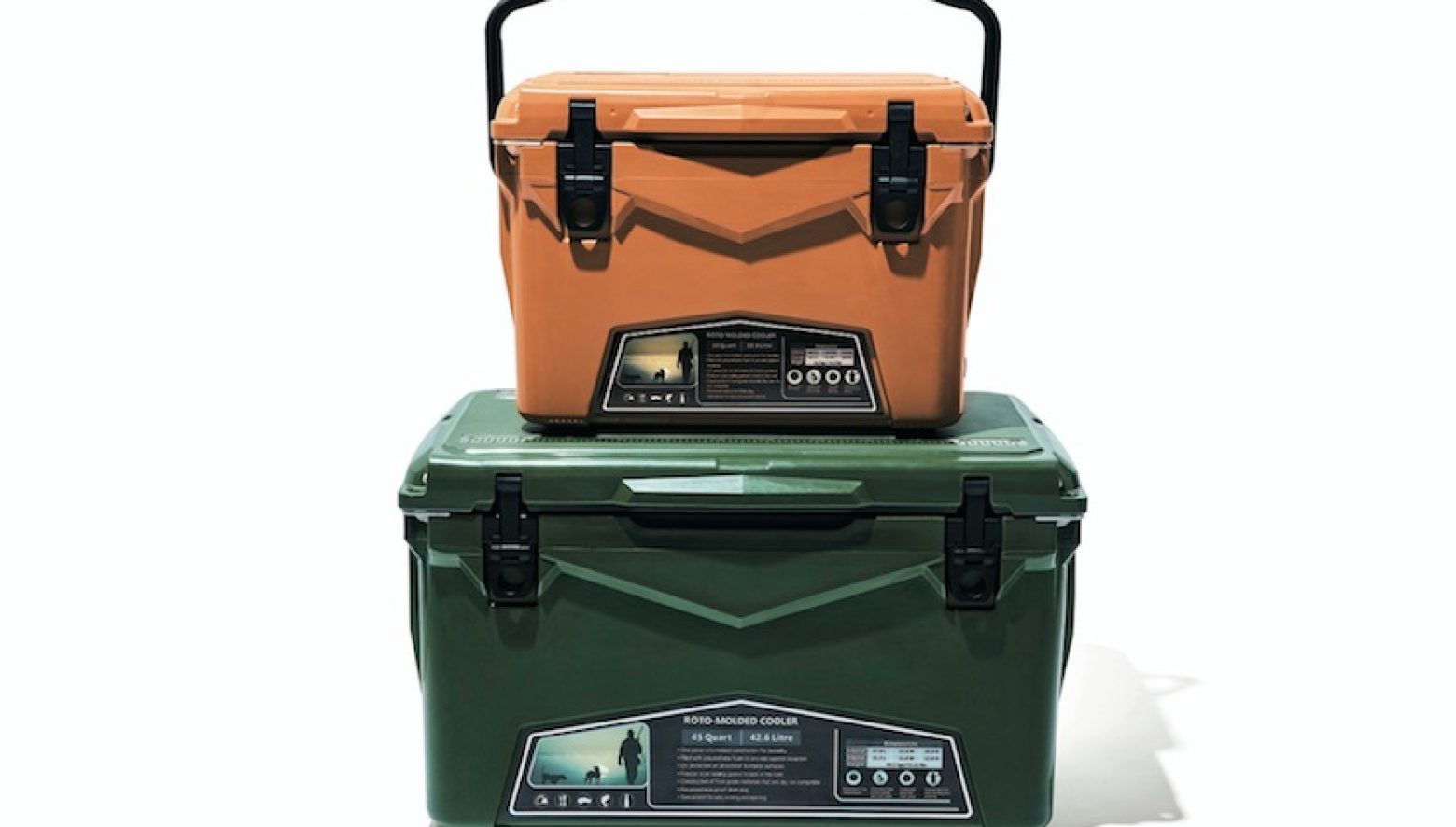 ミリタリーテイストに変身した鬼タフクーラー。「オレンジ