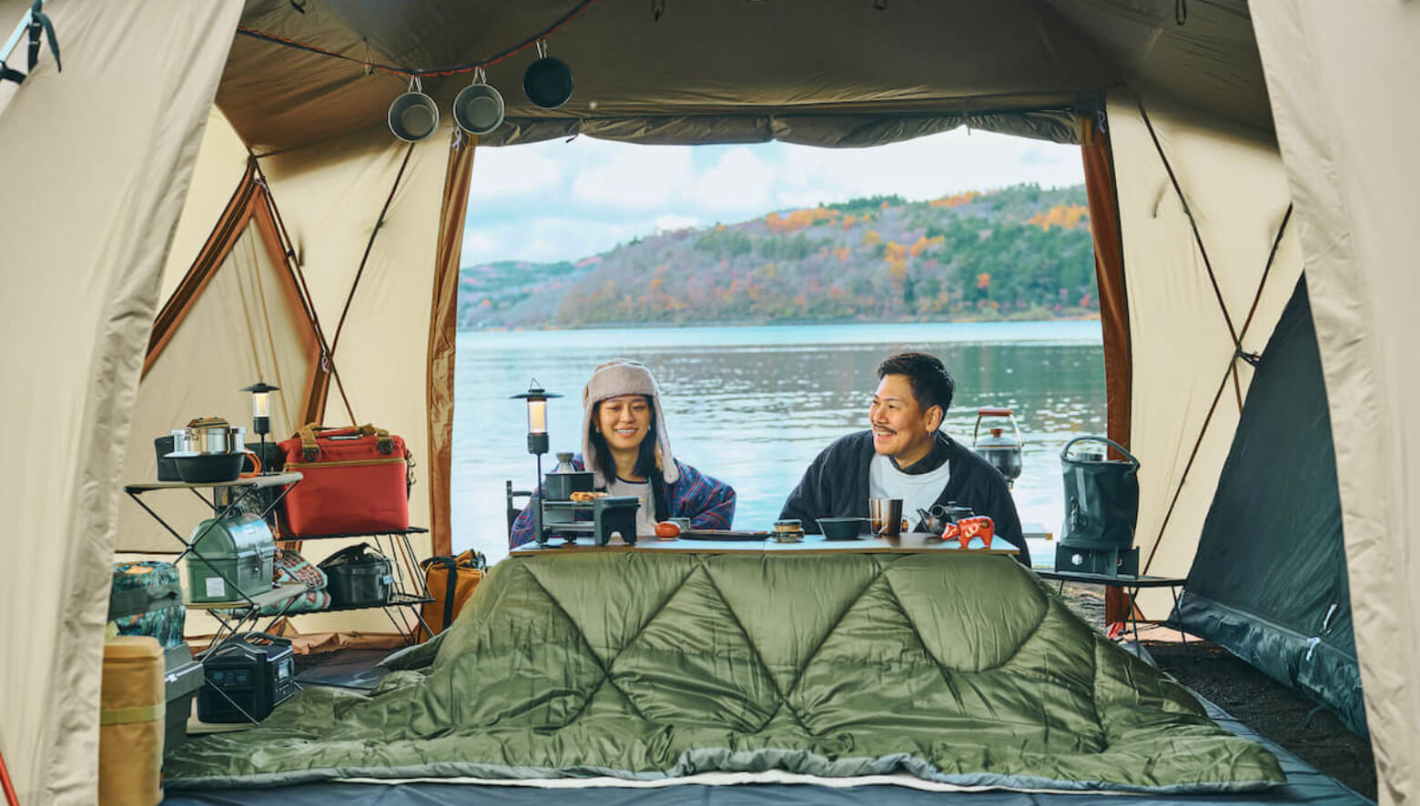 アルペンアウトドアーズから“和”ウトドアな新アイテム「こたつユニット