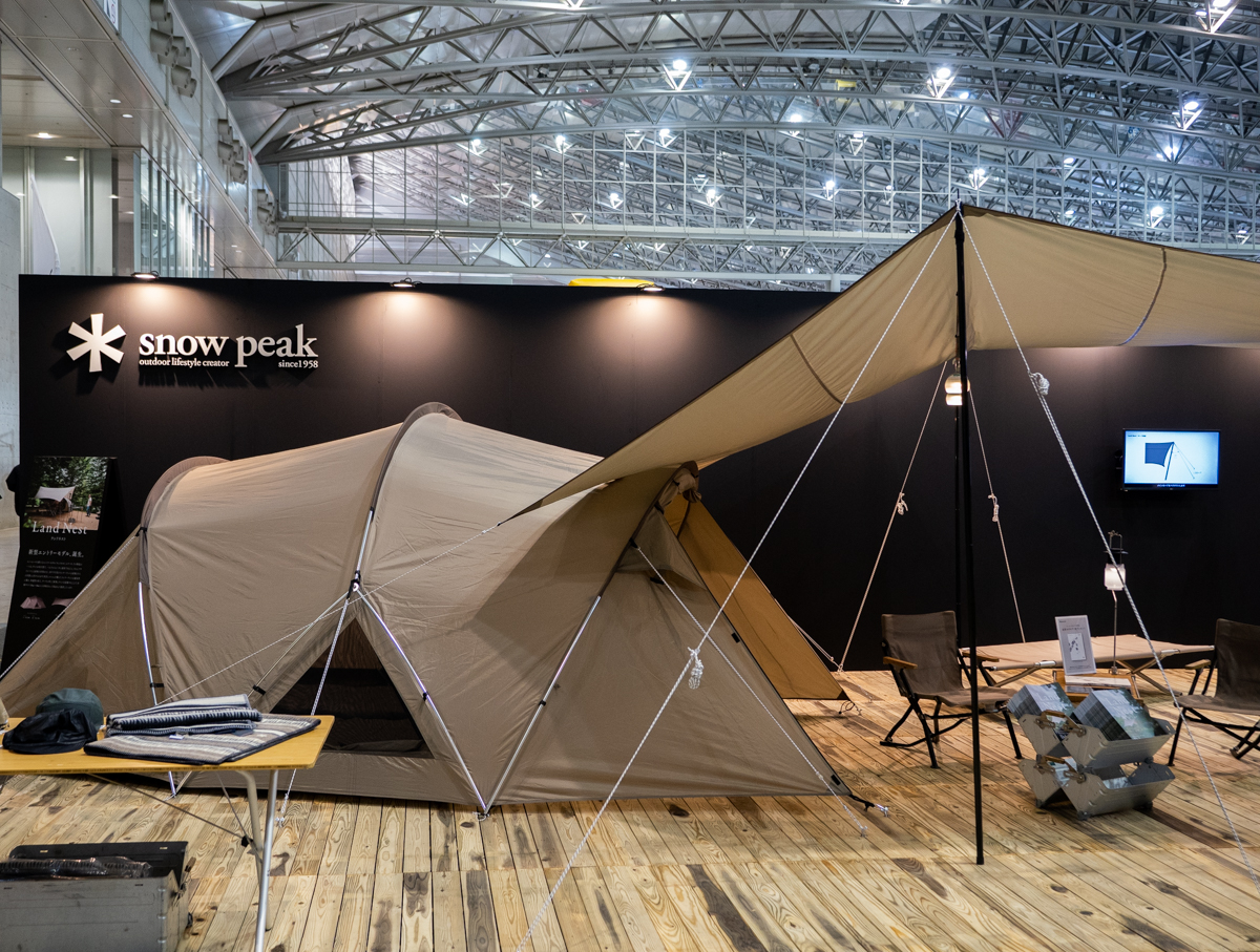 スノーピークの新型テントが「TOKYO OUTDOOR SHOW」で一般向け初展示