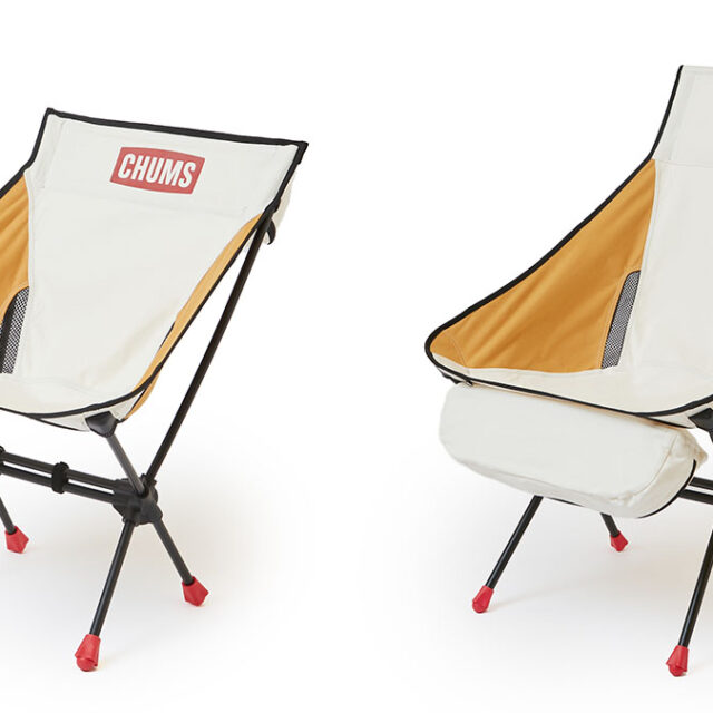 チャムスの定番コンパクトチェアに、風合い◎なキャンバス地モデルが