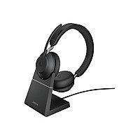 Jabra Evolve2 65 UC Stereo - headset - USB-C - with charging stand