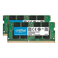 Crucial - DDR4 - kit - 16 GB: 2 x 8 GB - SO-DIMM 260-pin - 3200