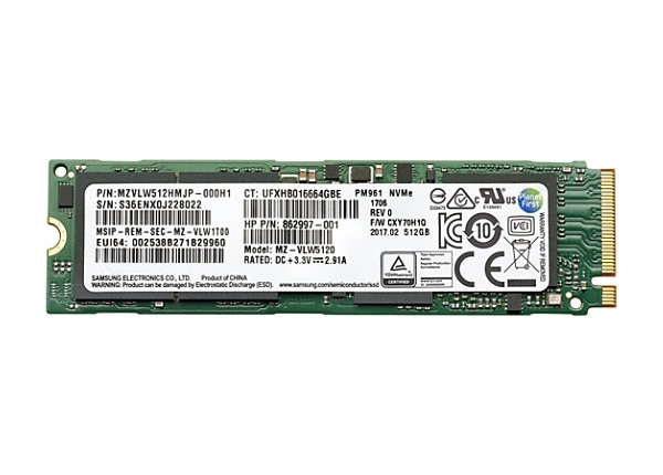 HP 512 GB Solid State Drive - Internal - PCI Express NVMe