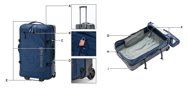 ウィーリーバッグ 60｜モンベル