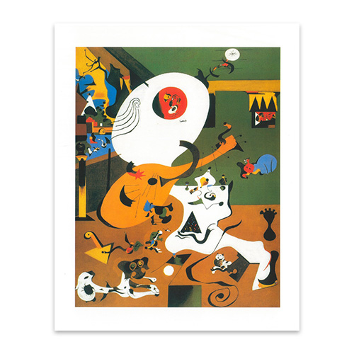 世界堂】アートポスター ミロ Interieur Hollandais 1, 1928 (ny294)の