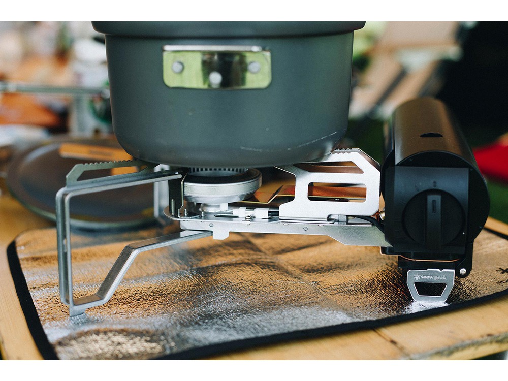 snow peak HOME＆CAMP バーナー ブラック GS-600BK: キャンプ