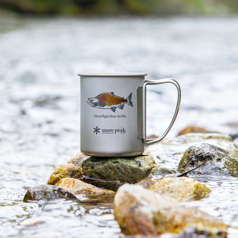 WILD-1×Snow Peak×Lakeside Stories チタンシングルマグ 220 ヒメマス