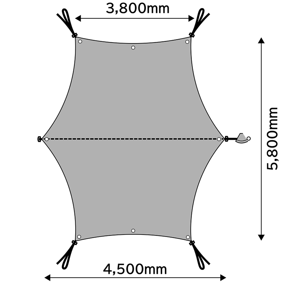 テンマクデザイン 焚火 タープ TC マルチ コネクト ヘキサ: キャンプ