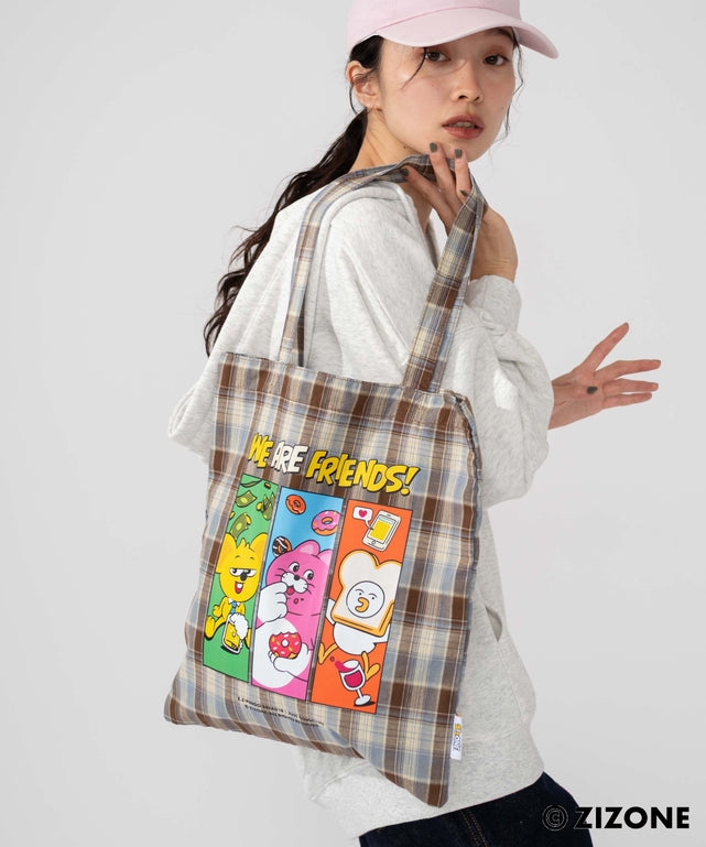 別注ZIZONEチェックトート – WEGO ONLINE STORE