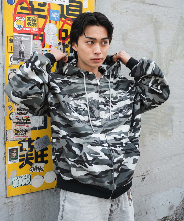 カモフラグラフィックZIPパーカー【一部店舗限定】｜WEGO（ウィゴー