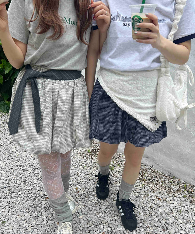 チェックバルーンスカート – WEGO ONLINE STORE