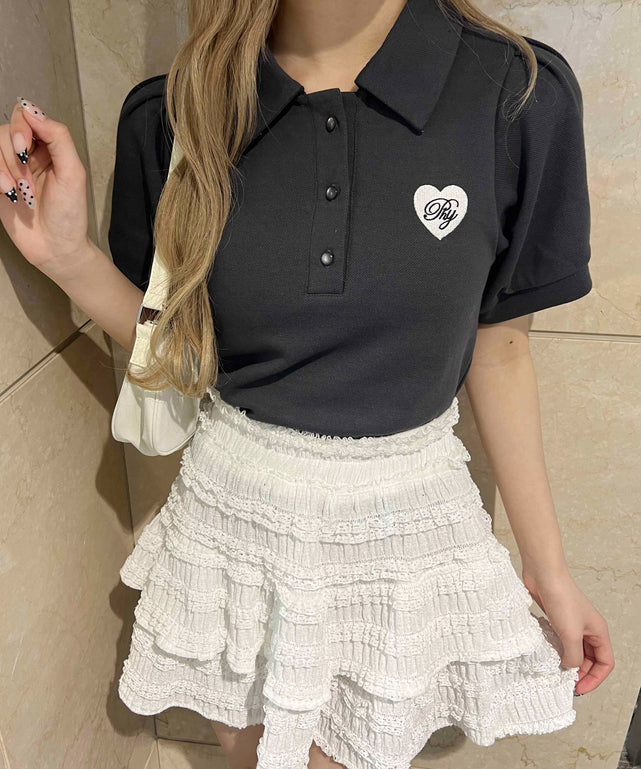 ハートワンポイントポロシャツ – WEGO ONLINE STORE