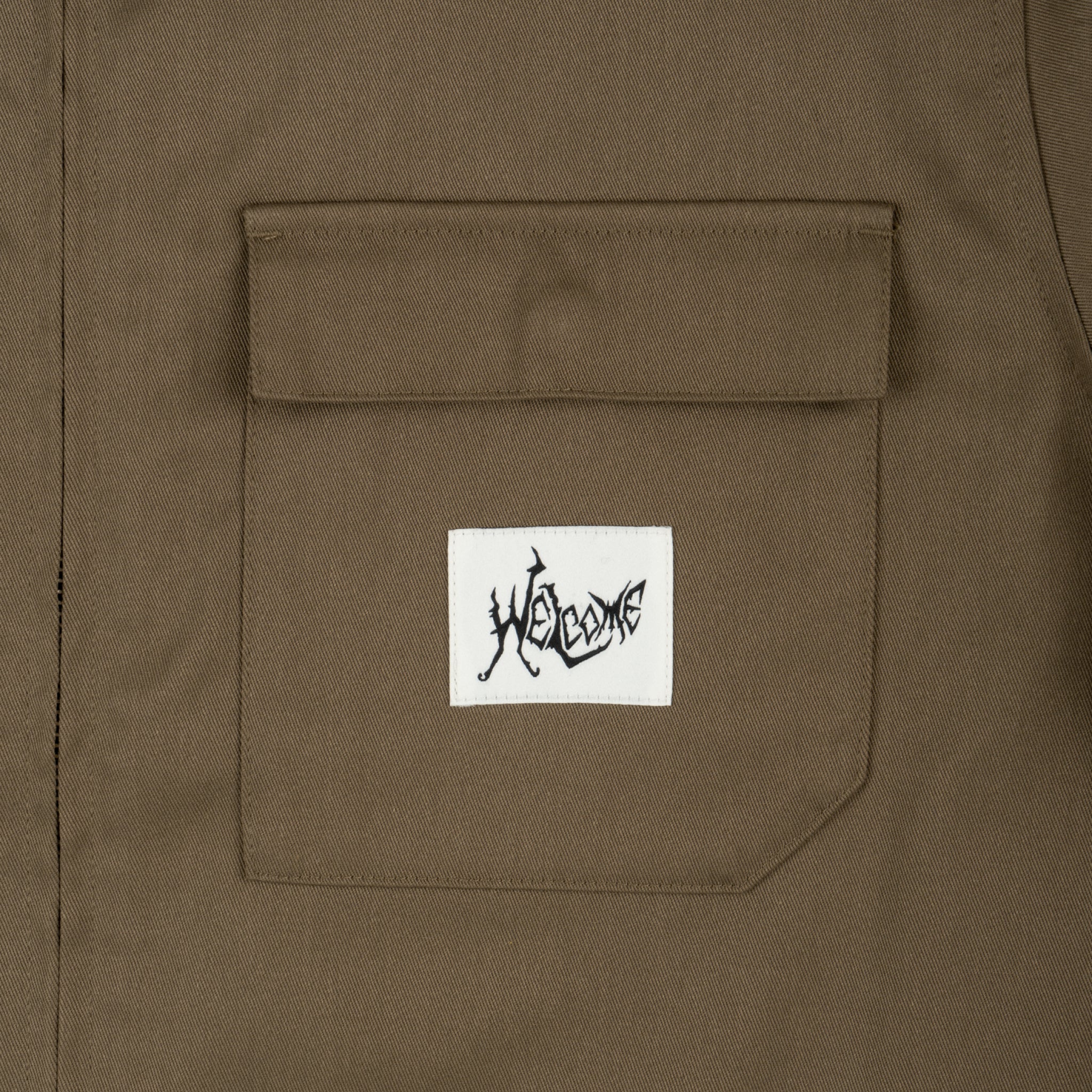 Nephilim Zip Twill Work Shirt - Stone – Welcome Skateboards