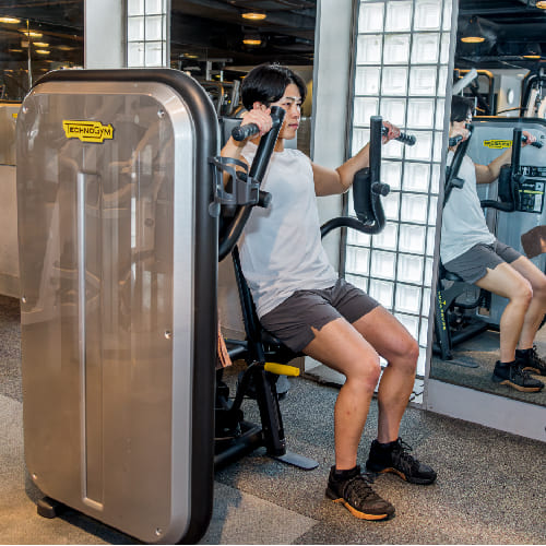 デュアルペックフライ ジム用チェスト＆リバース・フライ・マシン