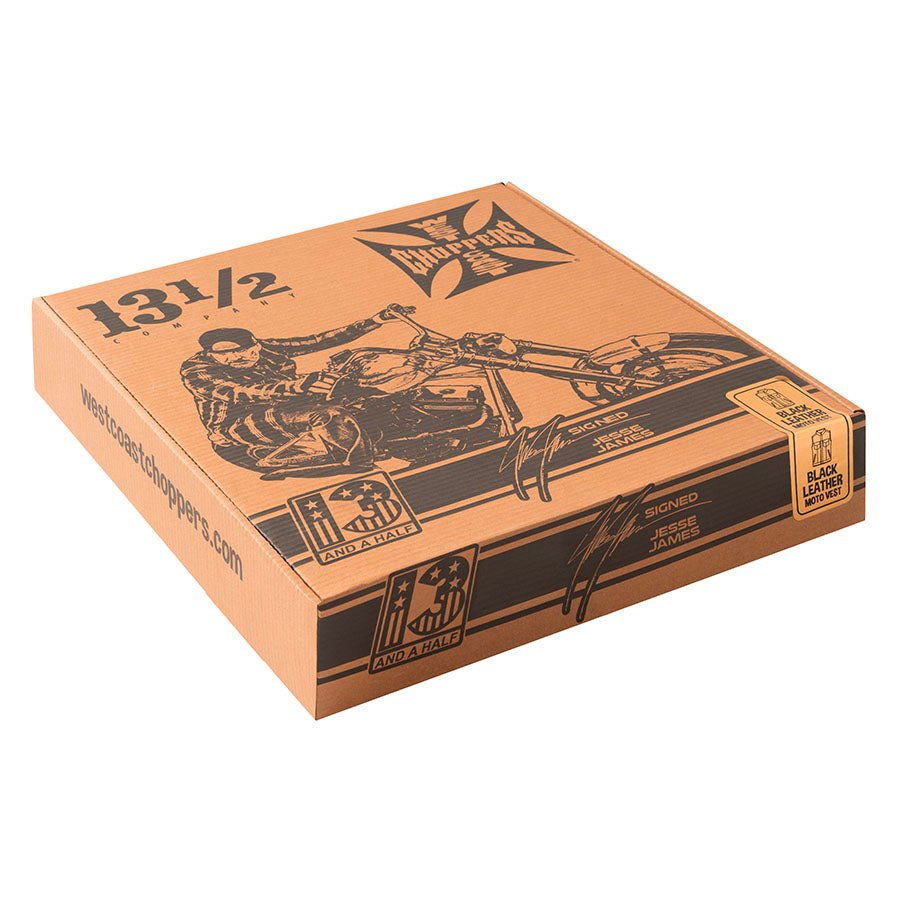 WCC x 13 1/2 Dominator Leather Riding Vest - Black – West Coast