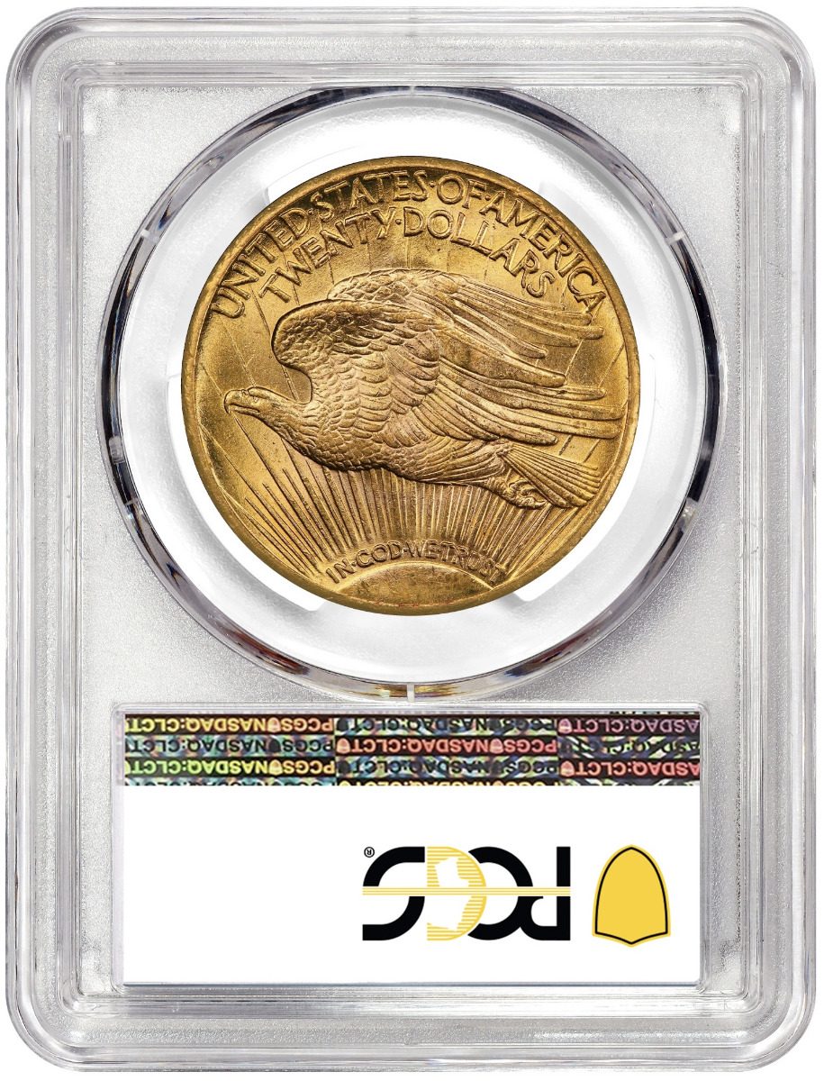 1908 $20 ST GAUDENS PCGS MS62