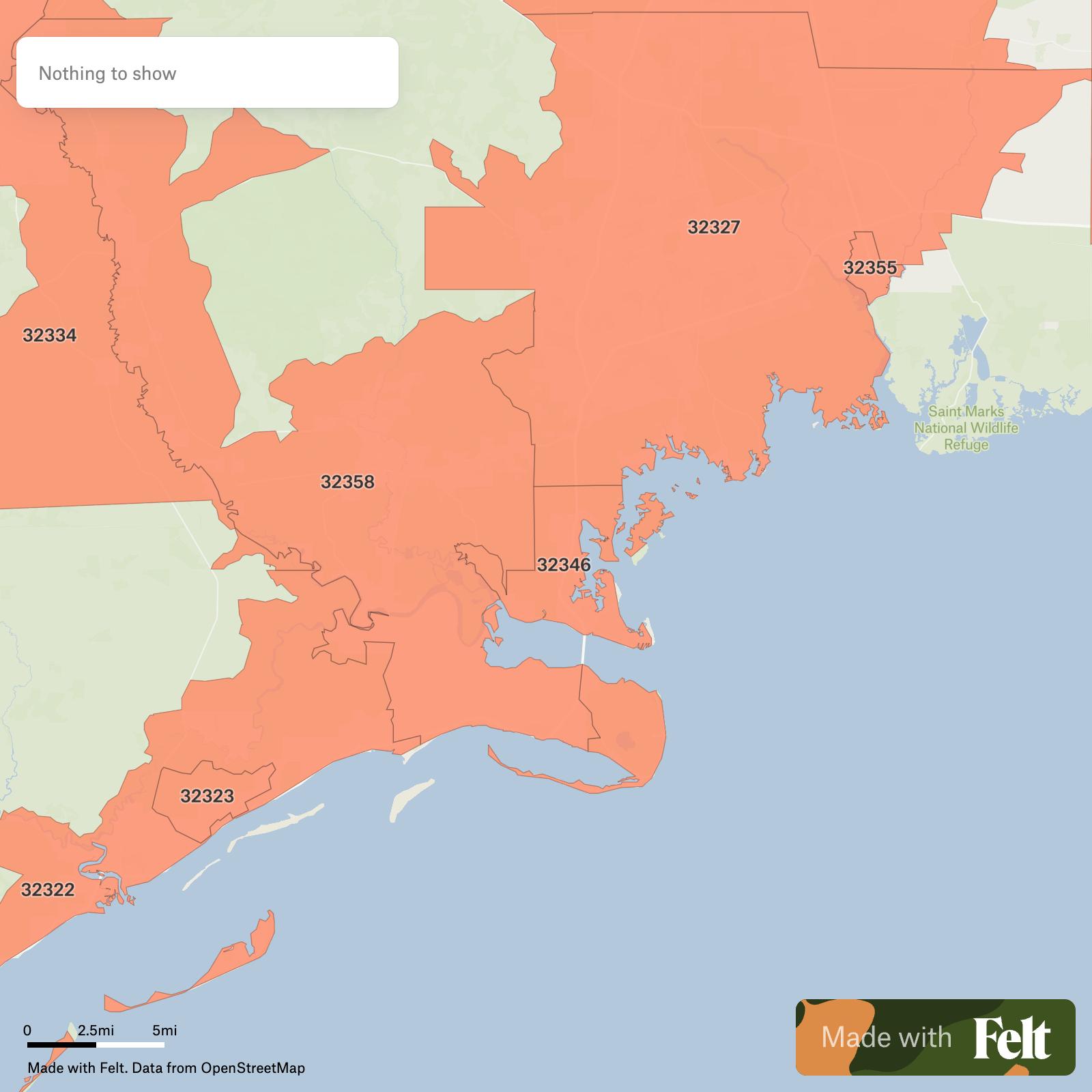 ZIP Codes in Wakulla County, Florida