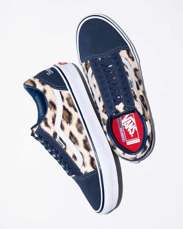 23FW Supreme×Vans Leopard Old Skool Navy シュプリーム×バンズ