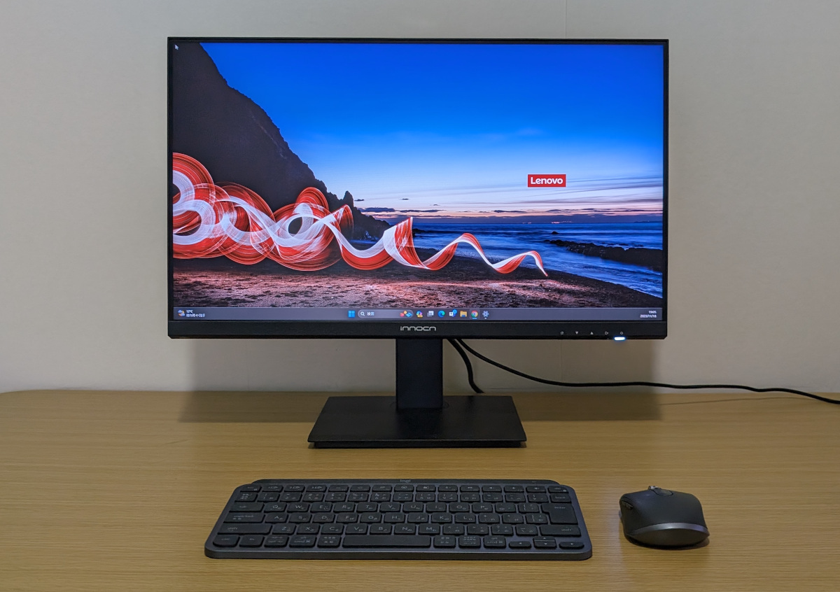 INNOCN 24C1F レビュー － 豊富な入出力ポートを搭載し、画質も