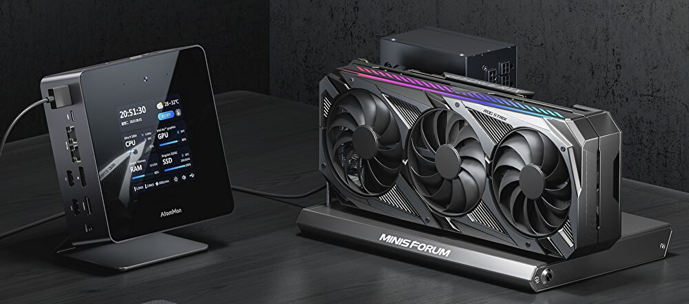 MINISFORUM AtomMan X7 Ti、Core Ultra 9 185Hを搭載のミニPCが正式