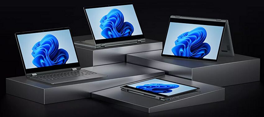 BMAX Y14 Plus、14インチ Yoga スタイル Windows 11 ノートPCの