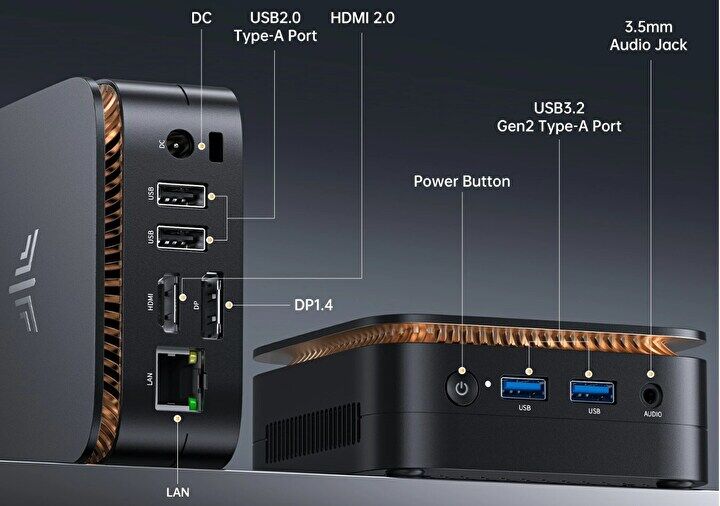 Ryzen 3 3250Uを搭載のミニPC「NiPoGi E1」のスペック、メモリ 8GB