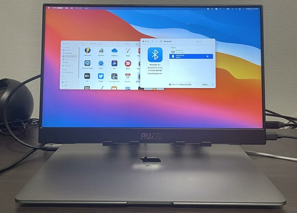 M1 MacBook Airを外部モニターに接続し、ミニPC・Mac mini代替として