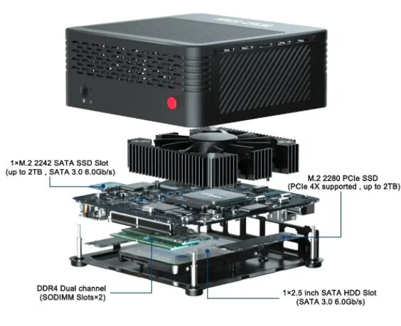 MINISFORUM X500、AMD Ryzen 7 5700Gを搭載するミニPCのスペック・価格