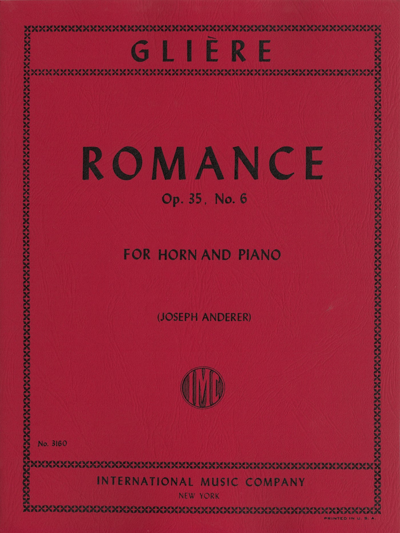 ロマンス 作品35 第6番（ホルンソロ）／Romance Opus 35 No. 6