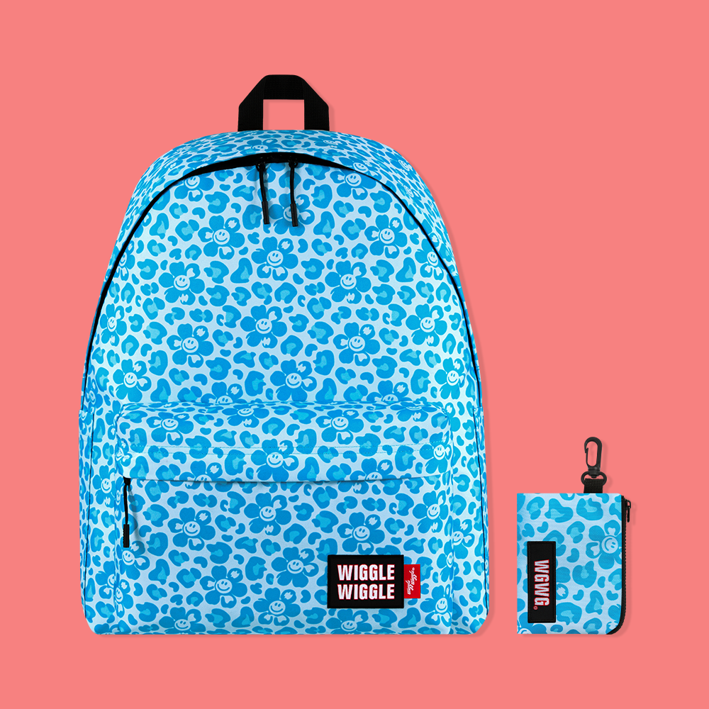 パターンバックパック- Smile We Love Safari Blue(L)