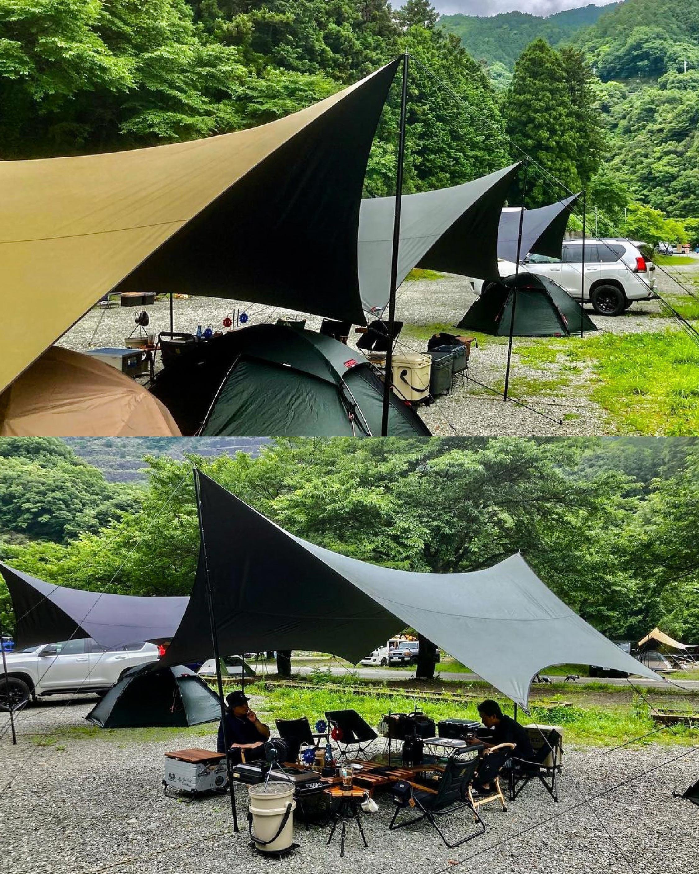 マックワンヘキサタープLサイズ チャコールグレー マックワン