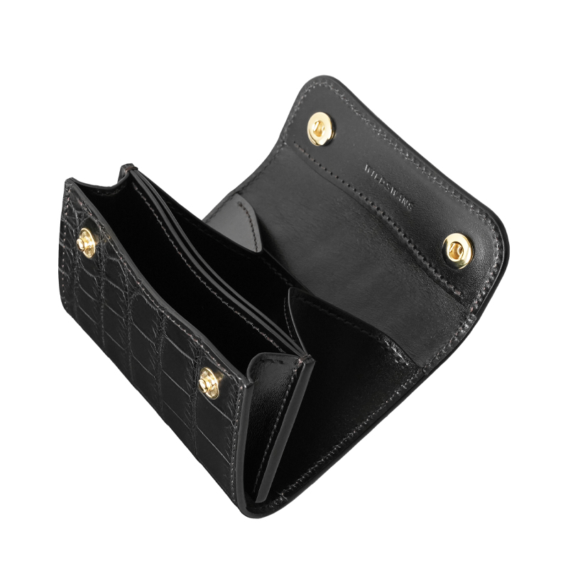 コンパクトウォレット《ポント》クロコ｜WILDSWANS(ワイルドスワンズ