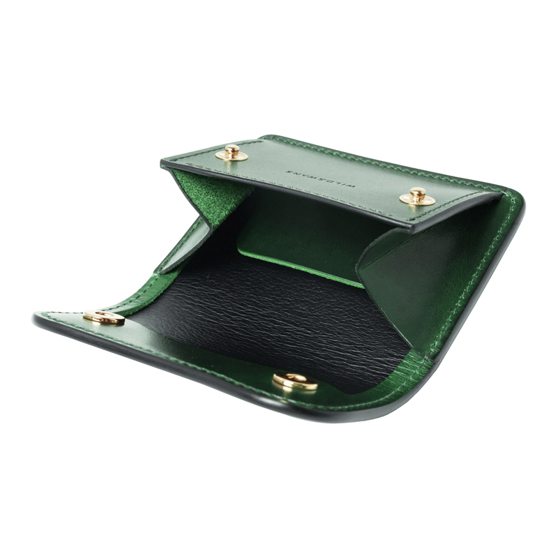コインケース《タング》サドルプルアップ グリーン｜WILDSWANS