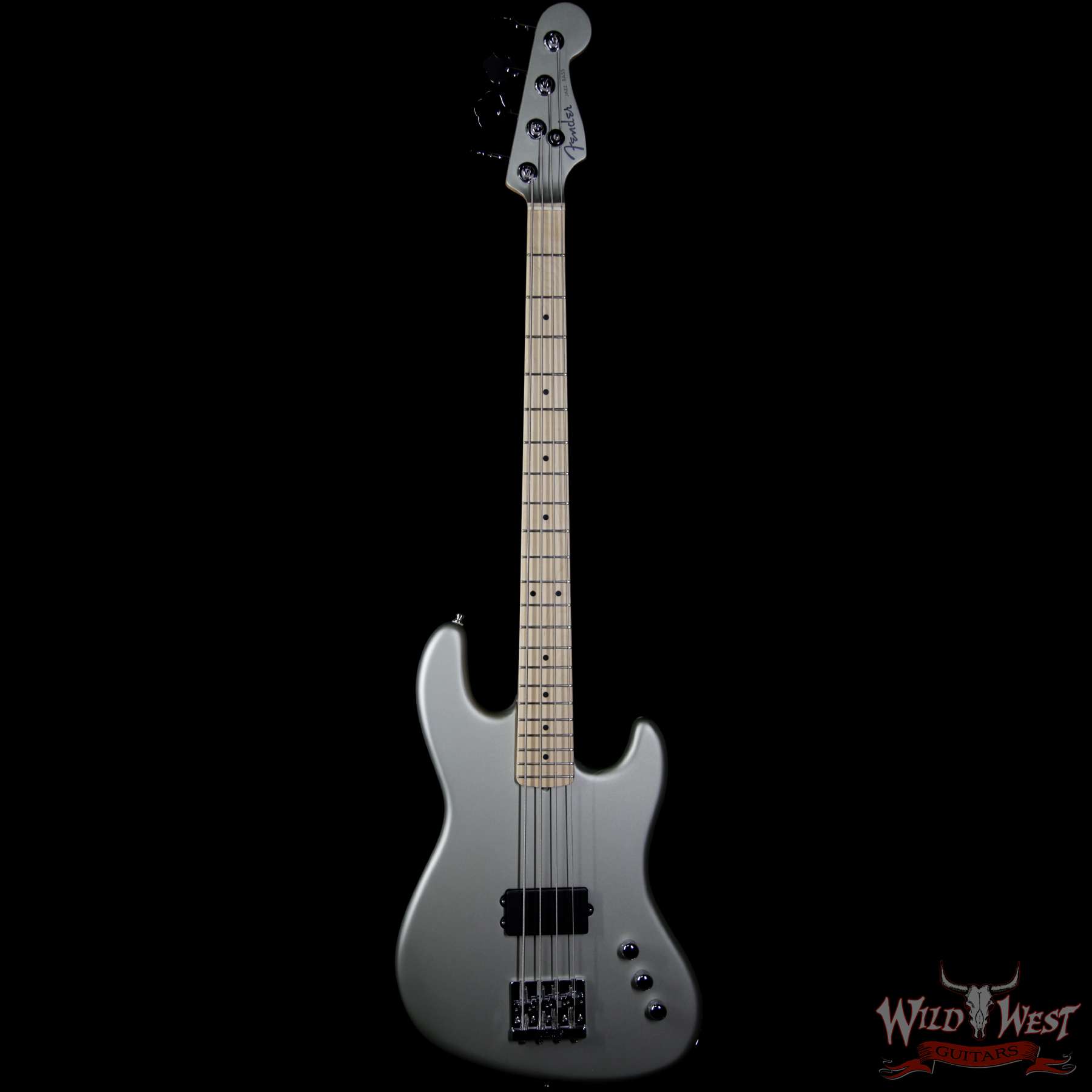Fender USA Flea Signature Active Jazz Bass Maple Neck Inca Silver