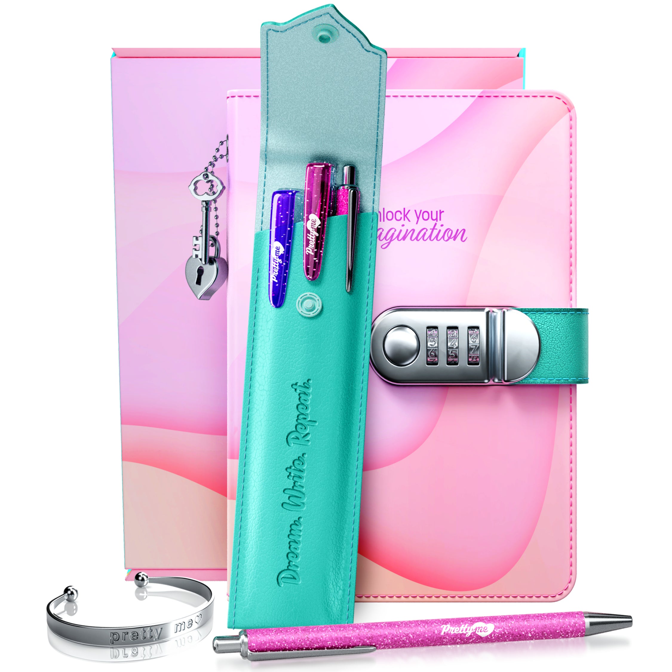 Pretty Me Secret Diary Set for Girls - Customizable Combination