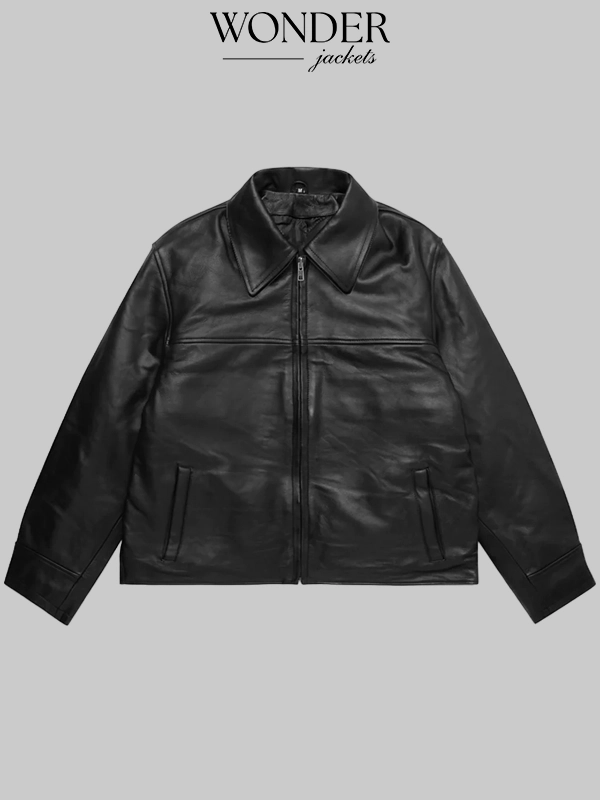 Mutimer Leather Jacket In Black & Brown - Wonder Jackets