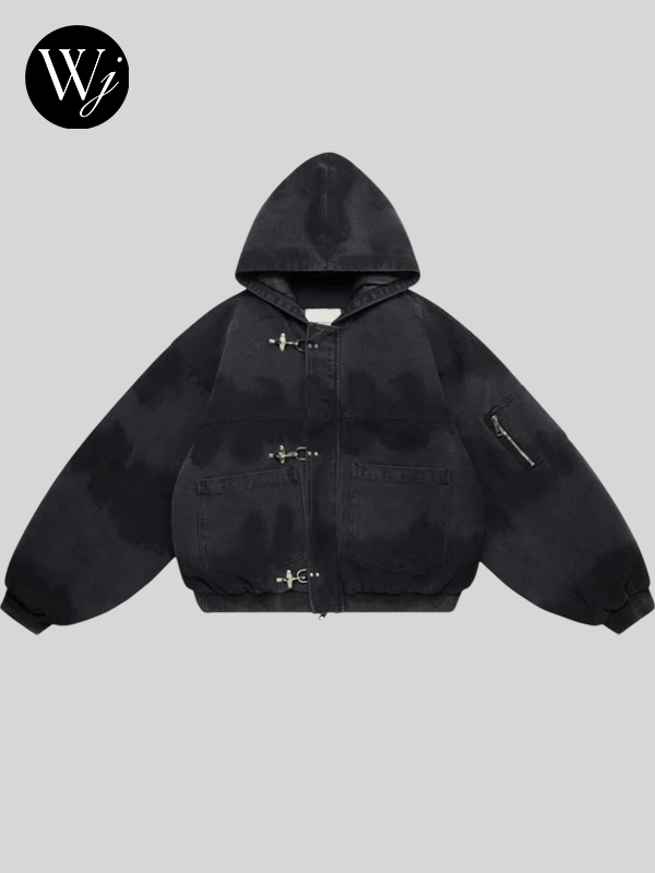 Shinzo Shige 15oz Canvas Clasp Bomber Jacket | Shinzo Jacket