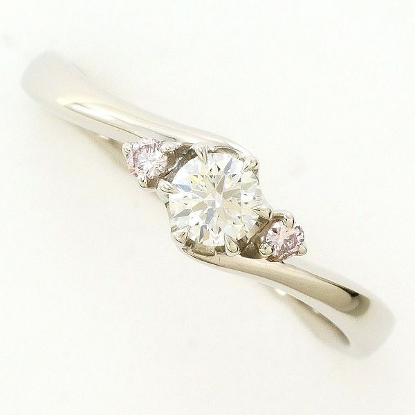 5%OFF】PT900 プラチナ リング 指輪 7号 ダイヤ 0.254 VVS2 鑑定書 総