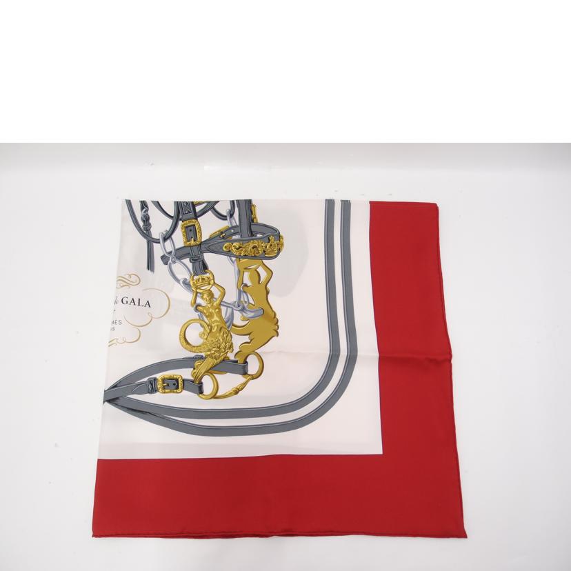 HERMES エルメス スカーフ 赤 レディース/ブランドバッグ・小物