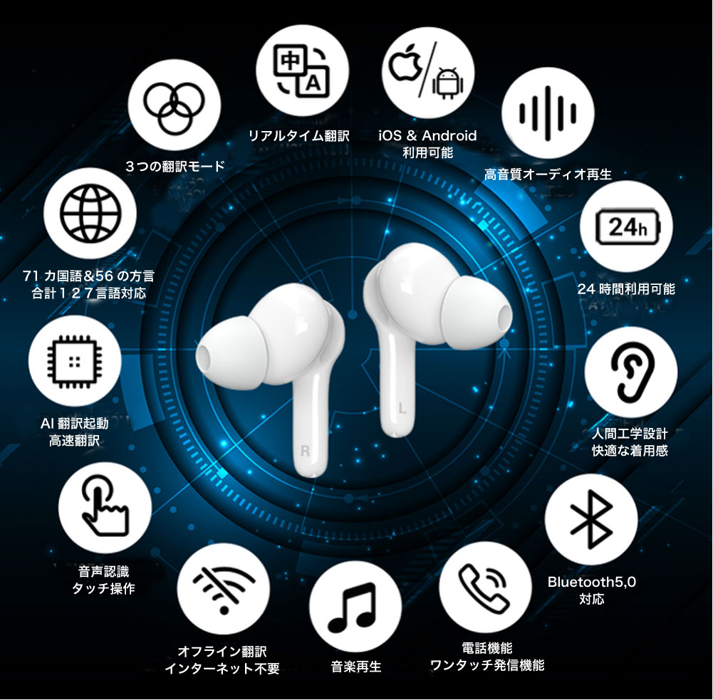 M6 ワイヤレスイヤホン – Wooask｜日本公式サイト