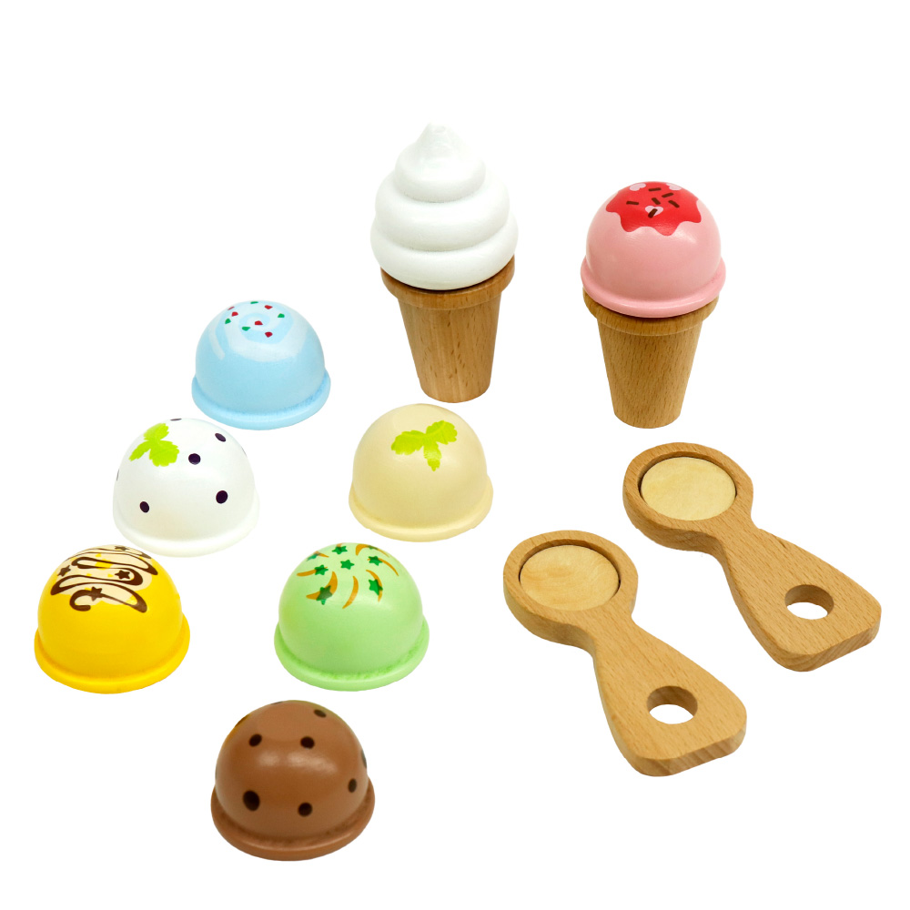 名入れ無料】はじめてのおままごと アイスたっぷりセット | ウッディ