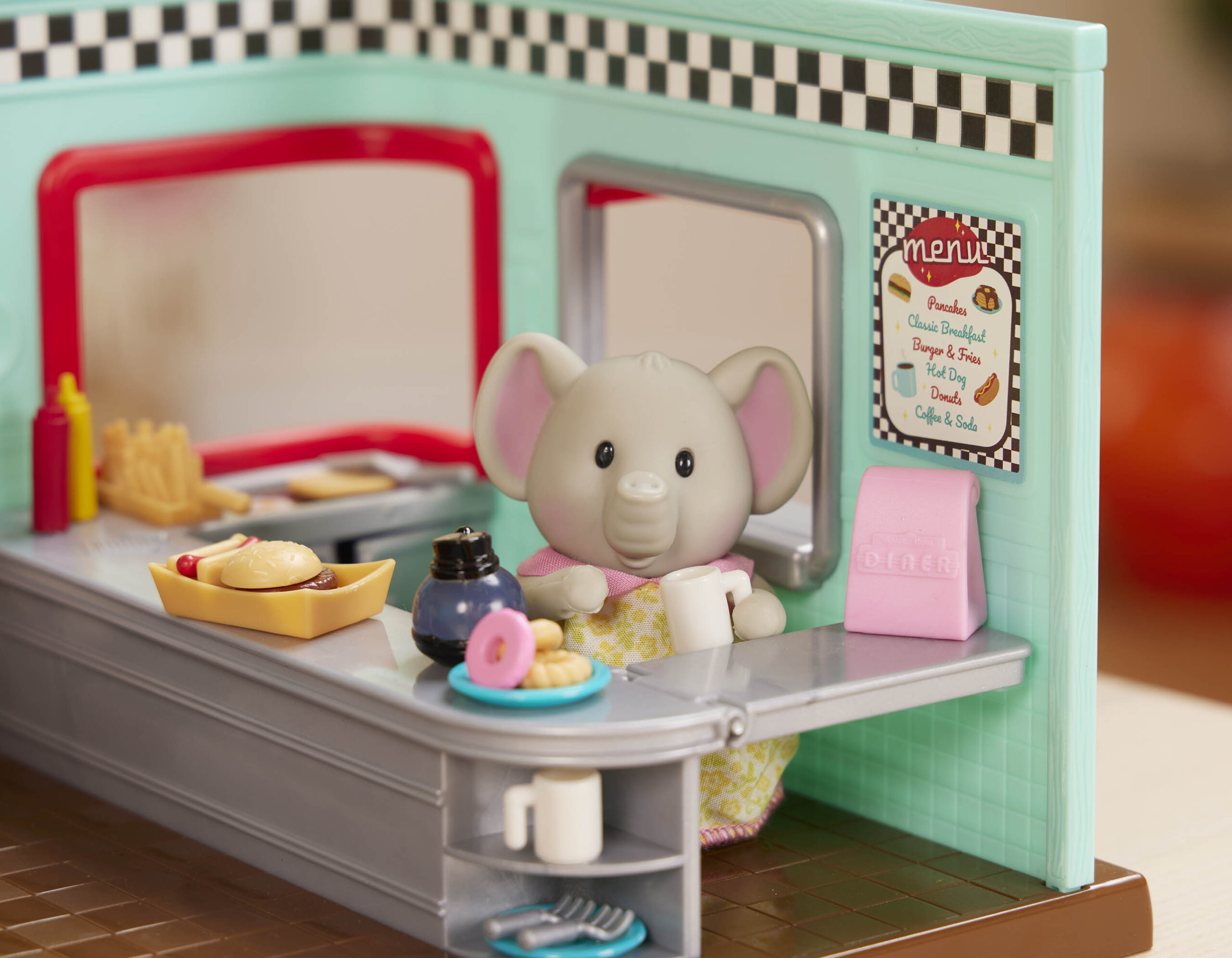 Li'l Nibbles Drive Thru Diner | Deluxe Toy Restaurant with