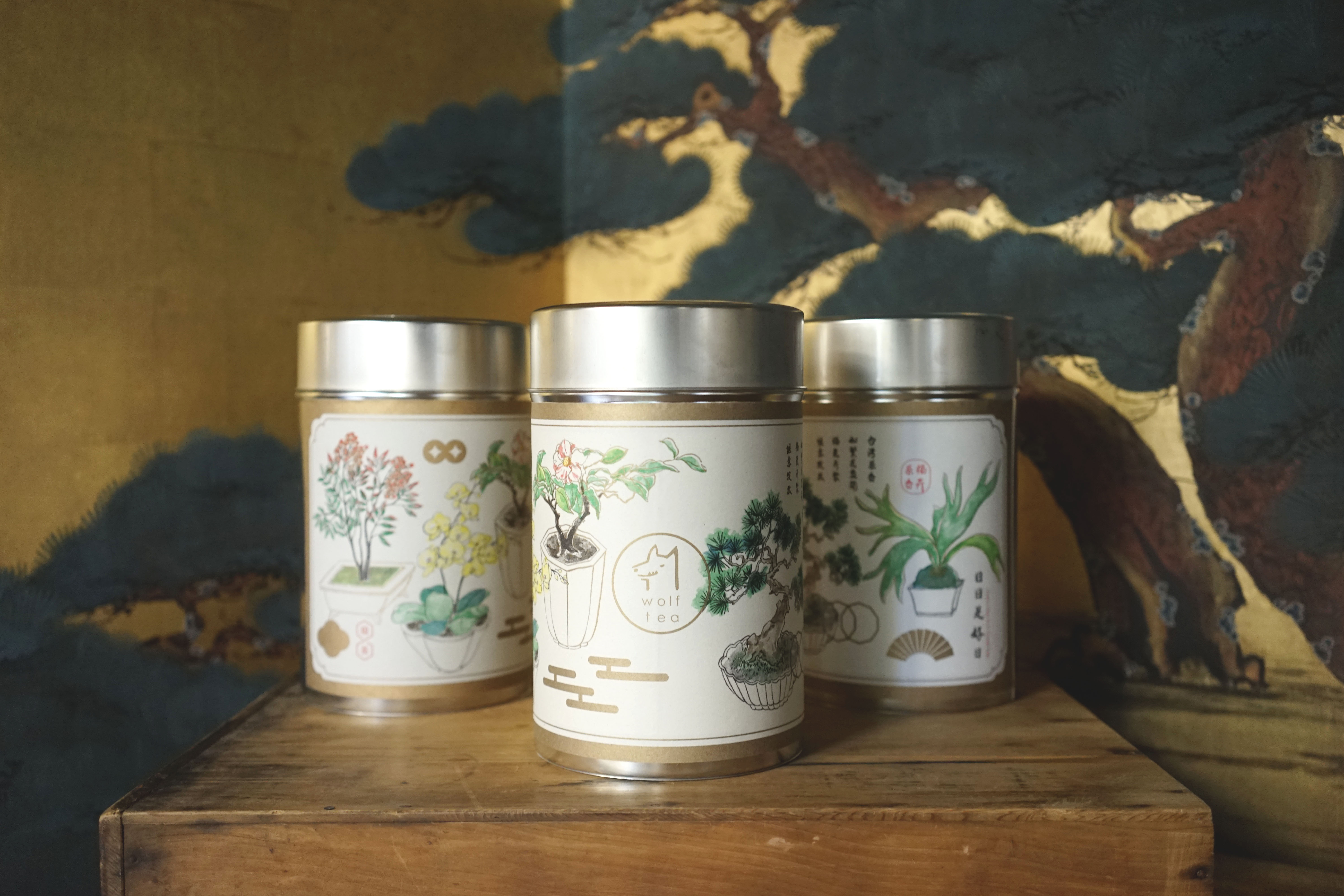 珍藏大禹嶺送禮金繪巨茶罐- 琅茶Wolf Tea