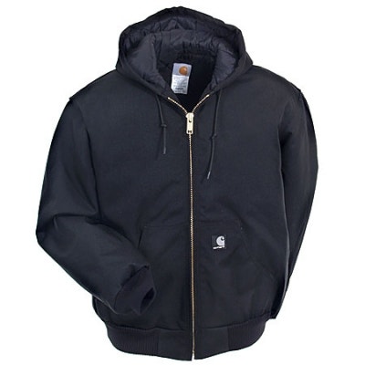 Carhartt J133BLK Black Quilt Lined Extremes Jacket